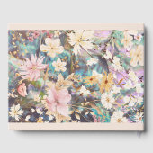 Vintage Rustikale Boho Floral Wedding Gästebuch (Rückseite)