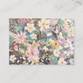 Vintage Rustikale Boho Floral Wedding Platzkarte (Rückseite)