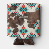 Vintage rustikale Boho Südwestküste Türkis Dosenkühler (Vorderseite)