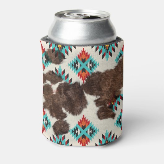 Vintage rustikale Boho Südwestküste Türkis Dosenkühler (Kanne Rückseite)