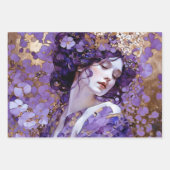 Vintage rustikale botanische Dekoupage Geschenkpapier Set (Vorderseite 2)