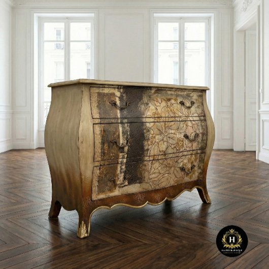 Vintage rustikale braune Blütenfarbe Seidenpapier