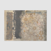 Vintage rustikale braune Blütenfarbe Seidenpapier (Vorderseite)