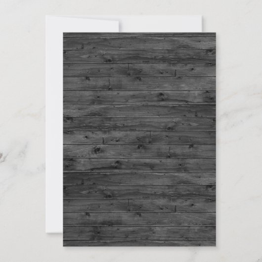 Vintage Rustikale Brautdusche Einladung (Rückseite)