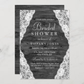 Vintage Rustikale Brautdusche Einladung (Vorne/Hinten)