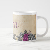 Vintage Rustikale Bridesmaid-Gastgeschenk Hochzeit Jumbo-Tasse (Rechts)