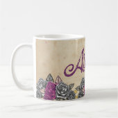 Vintage Rustikale Bridesmaid-Gastgeschenk Hochzeit Kaffeetasse (Links)