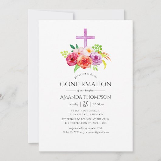 Vintage Rustikale Charm-Bestätigung Einladung (Vorderseite)