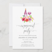 Vintage Rustikale Charm Wine Degustations Party Einladung (Vorderseite)