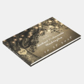 Vintage Rustikale Eichenbaumhochzeit Gästebuch (Ecke)