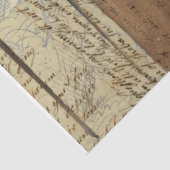 Vintage rustikale Ephemera Brown Texture Decoupage Seidenpapier (Ausschnitt)