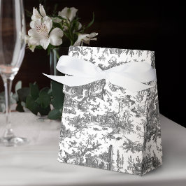 Vintage rustikale Farm Französisch-Schwarz & Weiß Geschenkschachtel