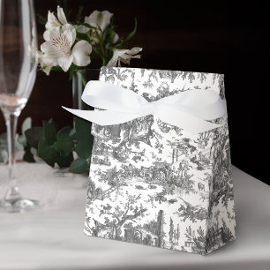 Vintage rustikale Farm Französisch-Schwarz & Weiß Geschenkschachtel