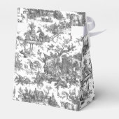 Vintage rustikale Farm Französisch-Schwarz & Weiß Geschenkschachtel (Rückseite)