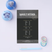 Vintage Rustikale, fett gestempelte Logo-Chalkboar Flyer (Einzeln)