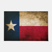 Vintage rustikale Flagge von Texas Fußmatte (Vorderseite)