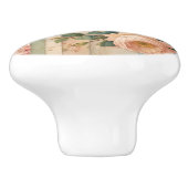 Vintage Rustikale Flora Keramikknauf (Seitenansicht)