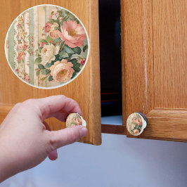 Vintage Rustikale Flora Keramikknauf