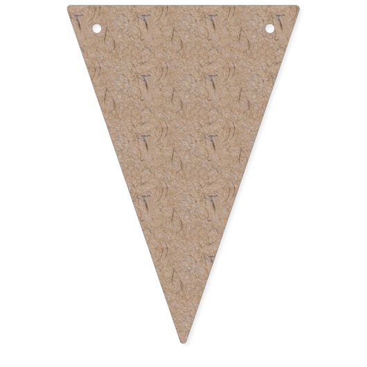 Vintage Rustikale Flora Wimpelkette (Zweite Fahne)