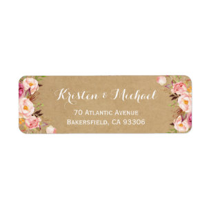 Vintage Rustikale Flora Wrapping Kraft
