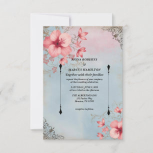 Vintage Rustikale, florale und elegante Save the D Date