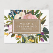 Vintage Rustikale Florals Postkarte (Vorderseite)