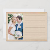 Vintage rustikale FotoCollage Vielen Dank Karten (Rückseite)