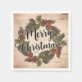 Vintage Rustikale Geburtstagsparty Serviette