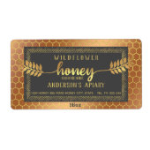 Vintage rustikale Goldkalligraphie (Vorne)