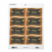 Vintage rustikale Goldkalligraphie (Vorne)