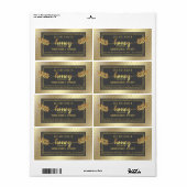 Vintage rustikale Goldkalligraphie (Vorne)