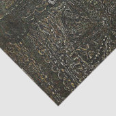 Vintage Rustikale graue Spitzen beängstigend Dekou Seidenpapier (Ausschnitt)