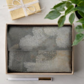 Vintage Rustikale graue Spitzen beängstigend Dekou Seidenpapier (Geschenk)