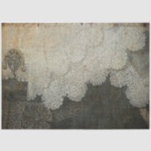 Vintage Rustikale graue Spitzen beängstigend Dekou Seidenpapier (Vorderseite)