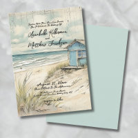 Vintage Rustikale Hochzeit am Küstenstrand