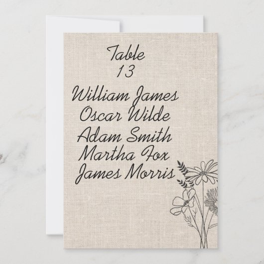 Vintage Rustikale Hochzeit Ankündigung (Vorderseite)