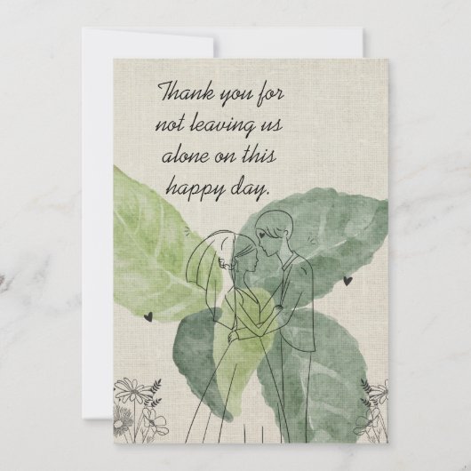 Vintage Rustikale Hochzeit Ankündigung (Rückseite)