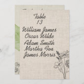 Vintage Rustikale Hochzeit Ankündigung (Vorne/Hinten)