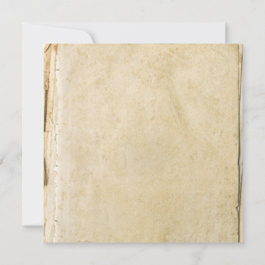 Vintage rustikale Hochzeit Einladung (Rückseite)