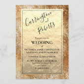 Vintage Rustikale Hochzeit Einladung (Vorderseite)