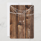 Vintage Rustikale Hochzeit Einladung (Rückseite)