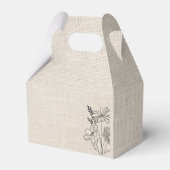 Vintage Rustikale Hochzeit Geschenkschachtel (Rückseite)