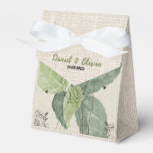 Vintage Rustikale Hochzeit Geschenkschachtel (Vorderseite)