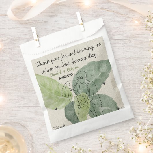 Vintage Rustikale Hochzeit Geschenktütchen (Ausgeschnitten)