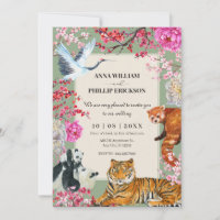 Vintage rustikale Hochzeit wild lebender Tiere