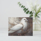 Vintage Rustikale Hochzeitsdippe Postkarte (Stehend Vorderseite)