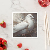 Vintage Rustikale Hochzeitsdippe Serviette (Beispiel)