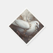 Vintage Rustikale Hochzeitsdippe Serviette (Ecke)