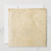 Vintage rustikale Hochzeitseinladung Einladung (Rückseite)