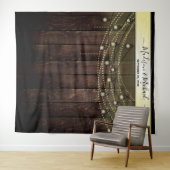 Vintage rustikale Hochzeitskabine - Hintergrund Wandteppich (Beispiel (Horizontal))